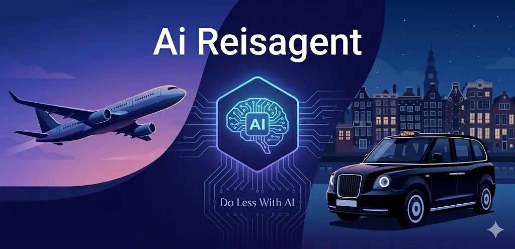 AiReisAgent App, vluchten en taxi op je telefoon